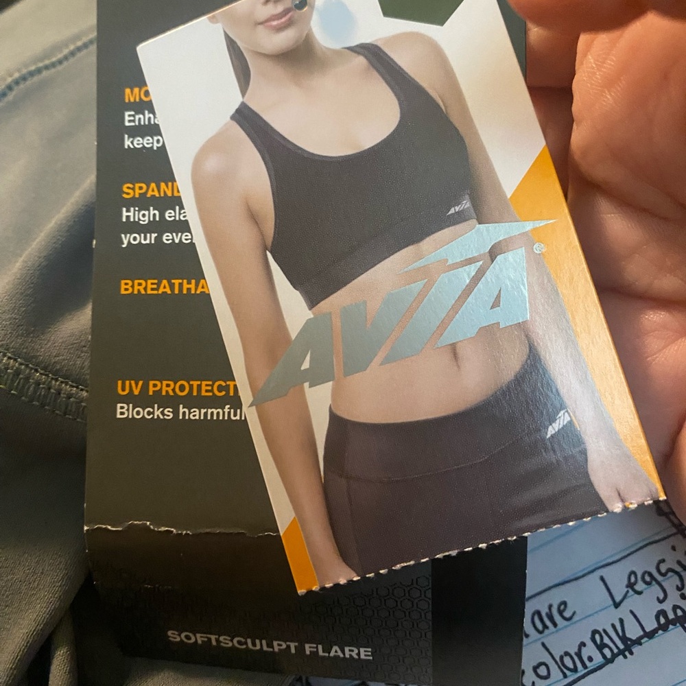 💜Avia Women's Plus SoftSculpt Flare Leggings,Size:XL(16-18) - Picture 10 of 10
